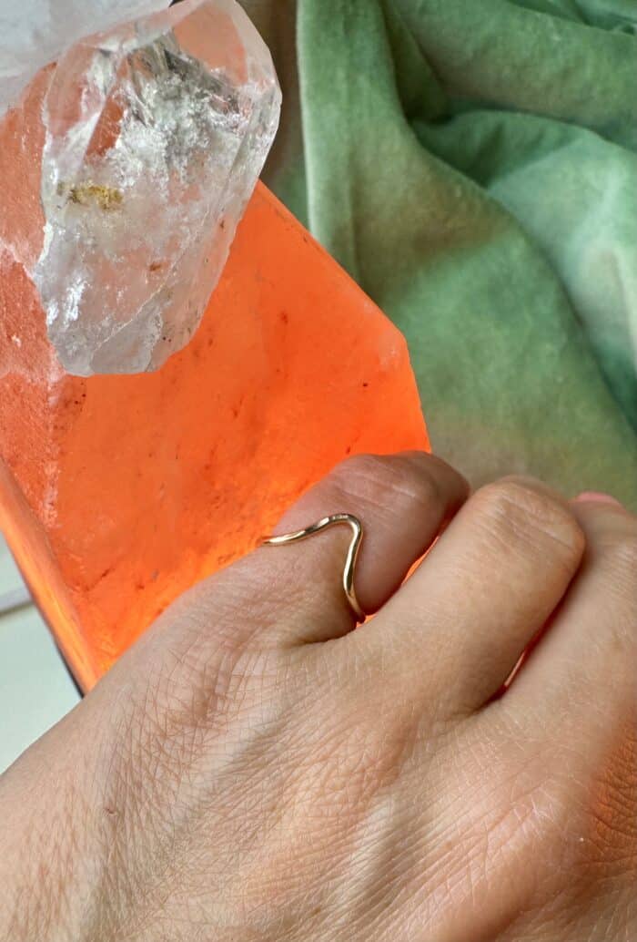Wellenring „Gold Flow“ – für kleinen Finger oder Zeh – Bild 5