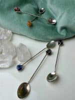 Edelstein-Kristalllöffel – Deine Zeremonie in Silber & Stein