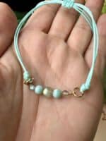 „Ocean Light“ – Edelstein Armband mit Labradorit & Larimar - Führung & Transformation – Bild 4