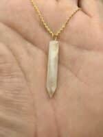 "Moon Clarity" Ceylon Mondstein Spitze mit Kette - Gleichgewicht – Bild 5