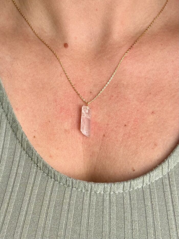 "Soullight" Ceylon-Mondstein Anhänger mit Kette - Gleichgewicht – Bild 4