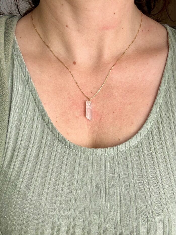"Soullight" Ceylon-Mondstein Anhänger mit Kette - Gleichgewicht – Bild 5