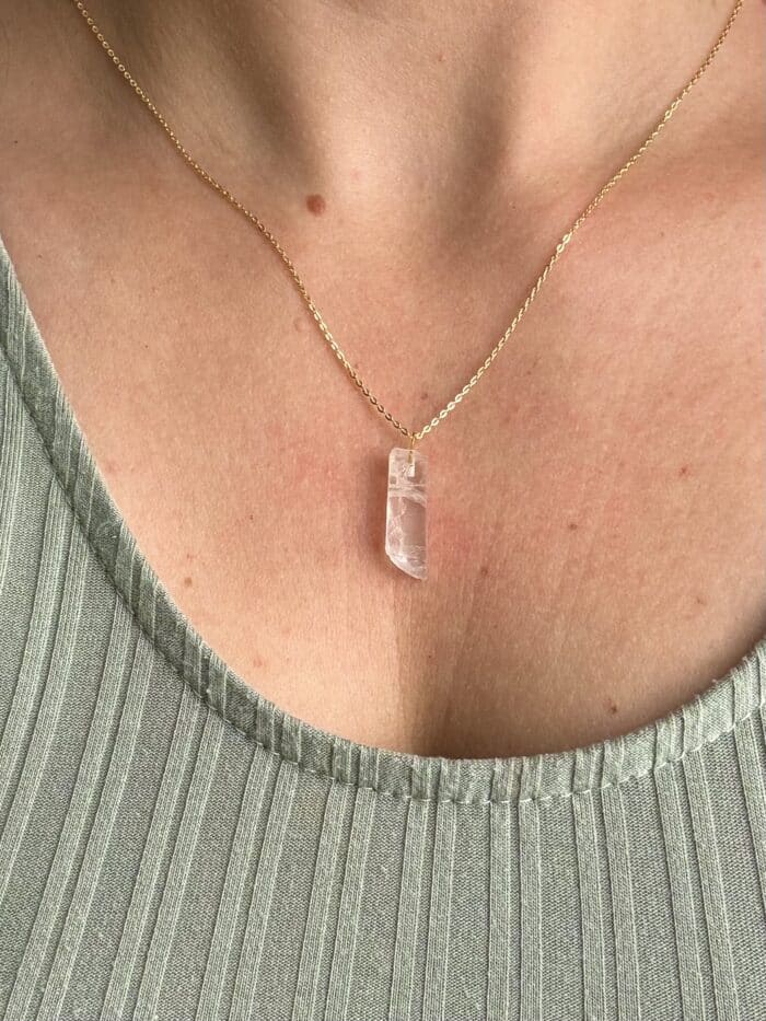 "Soullight" Ceylon-Mondstein Anhänger mit Kette - Gleichgewicht – Bild 2