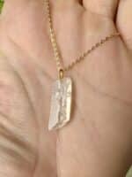 "Soullight" Ceylon-Mondstein Anhänger mit Kette - Gleichgewicht