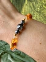 Schmuck-Set „Sonnenglanz“ – Citrin, Palo Santo & Silizium – Bild 8