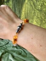 Schmuck-Set „Sonnenglanz“ – Citrin, Palo Santo & Silizium – Bild 5