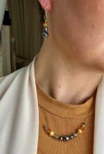 Schmuck-Set „Sonnenglanz“ – Citrin, Palo Santo & Silizium – Bild 10