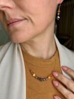 Schmuck-Set „Sonnenglanz“ – Citrin, Palo Santo & Silizium – Bild 9