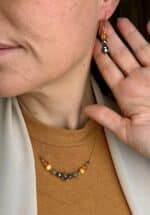 Schmuck-Set „Sonnenglanz“ – Citrin, Palo Santo & Silizium – Bild 7