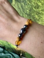 „SoulBalance“ – Duftendes Armband mit Citrin, Palo Santo & Silizium – Bild 2