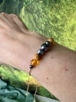 „SoulBalance“ – Duftendes Armband mit Citrin, Palo Santo & Silizium – Bild 4