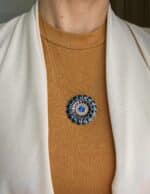 Blue Eye of Light – Amulettkette mit blauem Saphir-Zirkonia – Bild 5