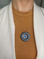 Blue Eye of Light – Amulettkette mit blauem Saphir-Zirkonia – Bild 4